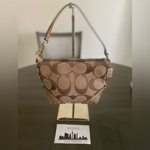 SOLD - Coach Small Signature Bag